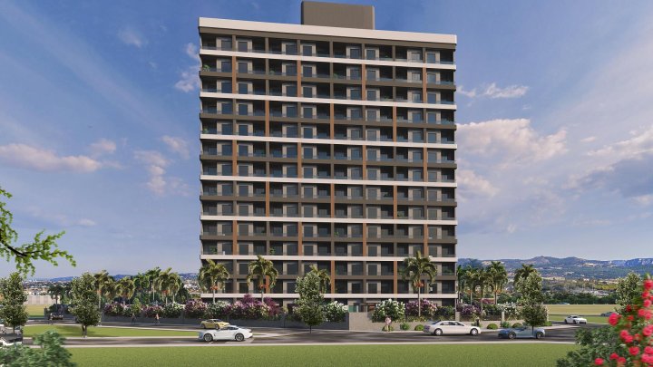 Moderne 1+1 en 2+1 appartementen te koop in Mersin – Zeezicht & uitgebreide faciliteiten