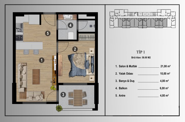Mersin’de Satılık Modern 1+1 & 2+1 Daireler – Deniz Manzaralı, Zengin Olanaklarla