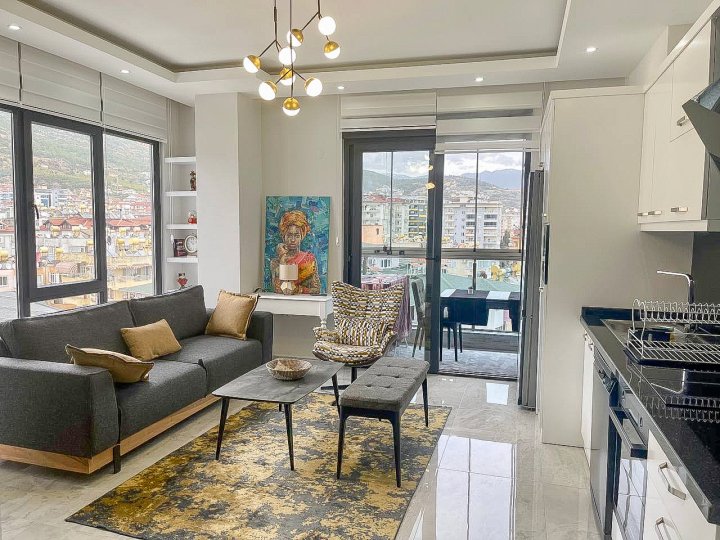 Alanya'da Satılık Lüks 1+1 Mobilyalı Daire – Seda Tower Residence