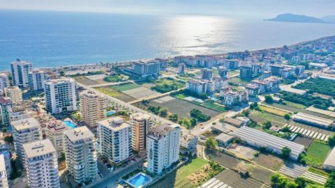1+1 Furnished Apartment for Sale in Mahmutlar, Alanya – Sea & City View