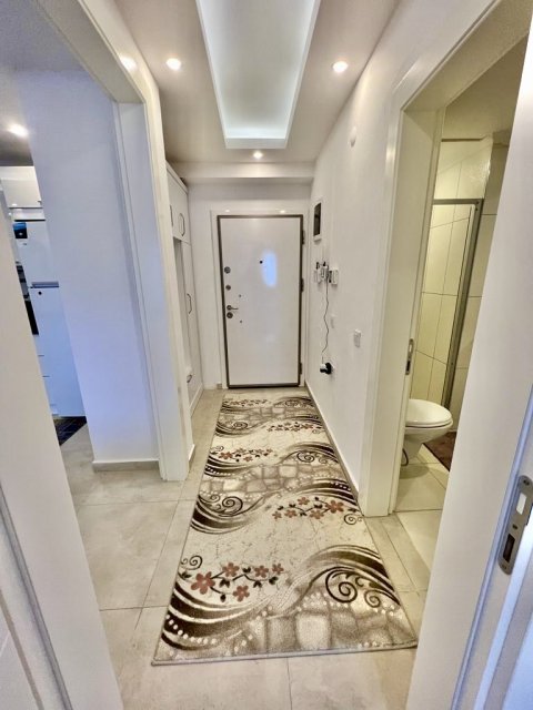 1+1 Furnished Apartment for Sale in Mahmutlar, Alanya – Sea & City View