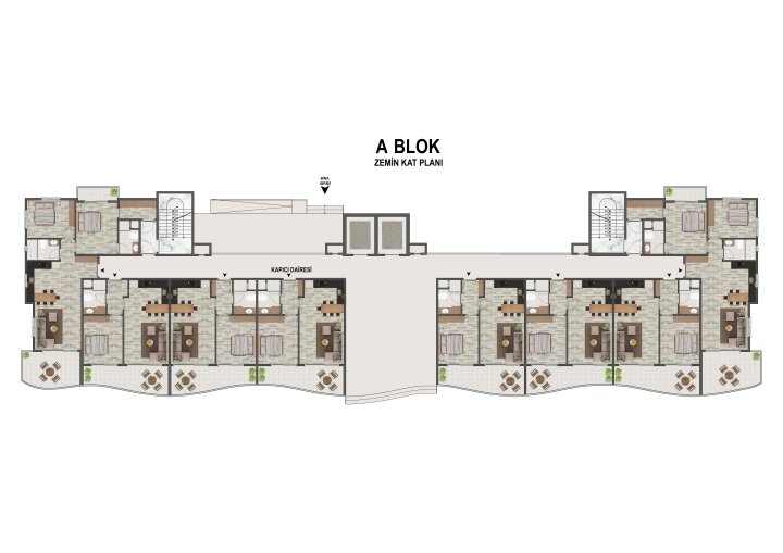Mersin'de Satılık Modern 1+1 ve 2+1 Daireler - Havuz, Fitness ve Sosyal Olanaklar