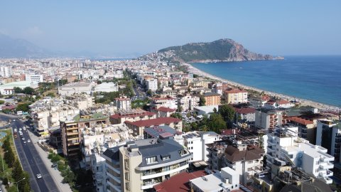 Fully Furnished 1+1 Apartment with Pool View in a Modern 2023 Residence in Alanya