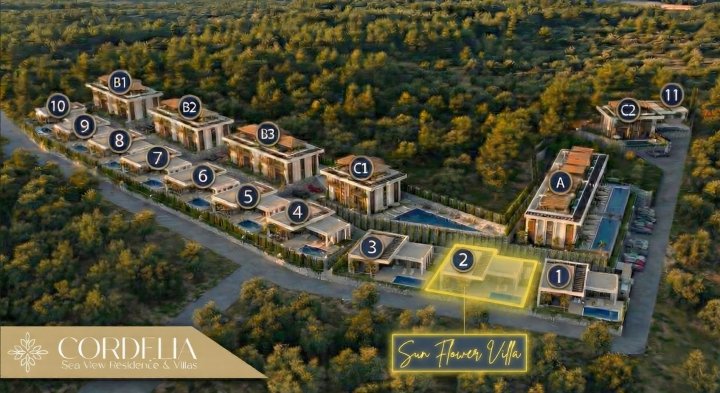 Saulėgrąžų Vila – Cordelijos prabangus jūros vaizdo vila