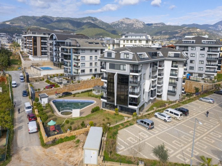 Furnished 1+1 Apartment for Sale in Oba, Alanya