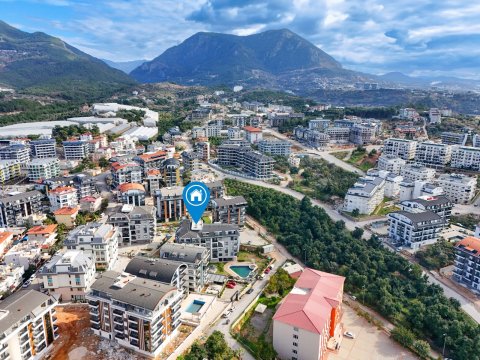Furnished 1+1 Apartment for Sale in Oba, Alanya