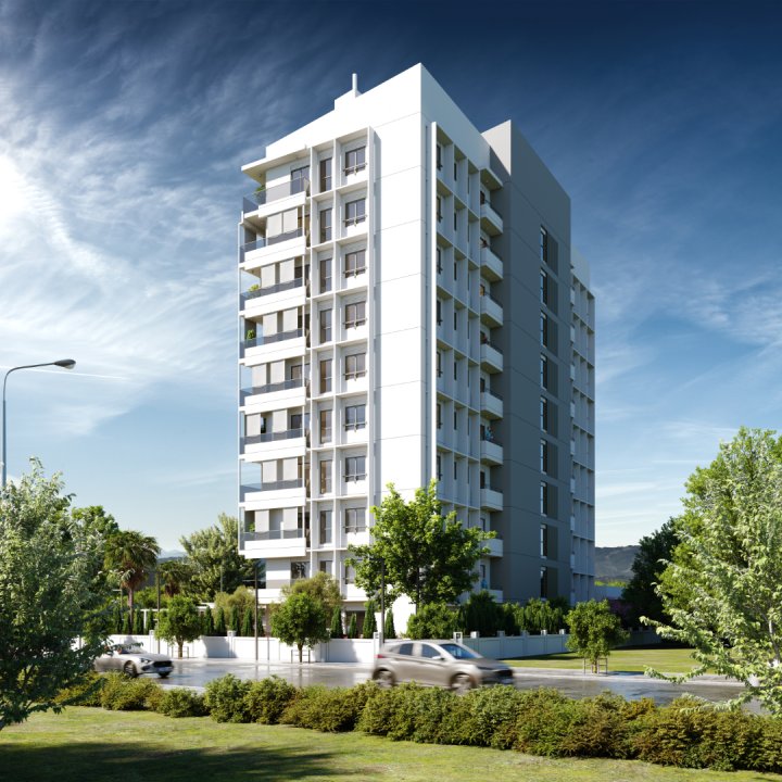 Bycentrum 2-værelses lejlighed nær Mersin Strand til salg