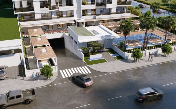 Bycentrum 2-værelses lejlighed nær Mersin Strand til salg