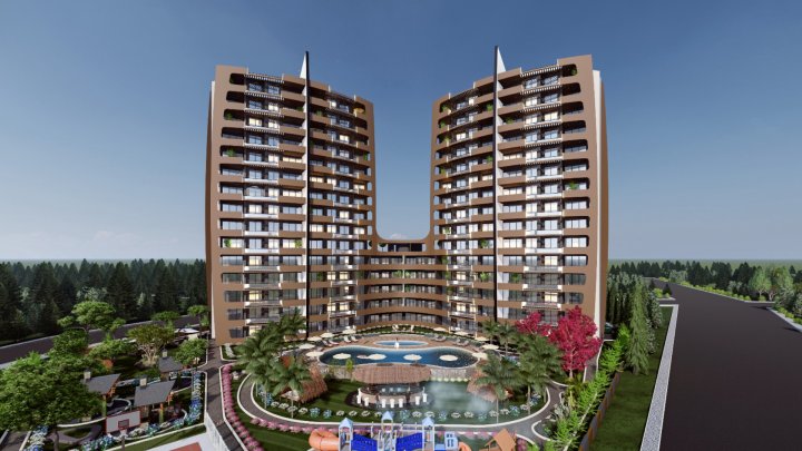 Merkezde Yaşam: Yüzme Havuzlu Mersin Yenisehir'de Satılık 2 Odalı Daire