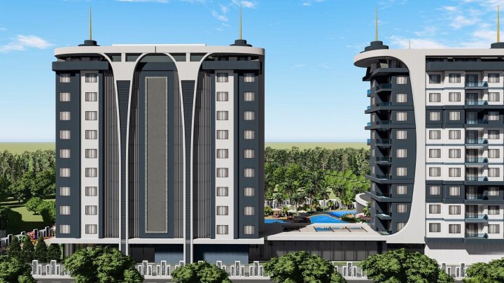 مجتمع مسکونی هتلی ساز در منطقه زیبای آوسالار ،آلانیا