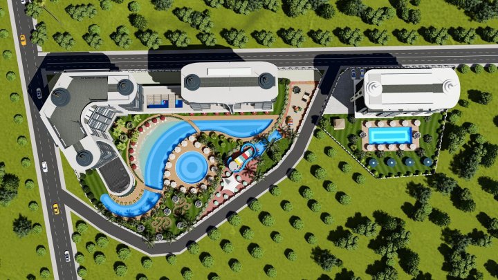 مجتمع مسکونی هتلی ساز در منطقه زیبای آوسالار ،آلانیا