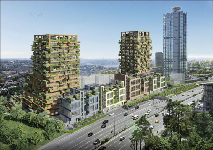 Ylelliset kaupungin keskusta-asunnot Besiktasissa, Istanbulissa yksityisellä uima-altaalla