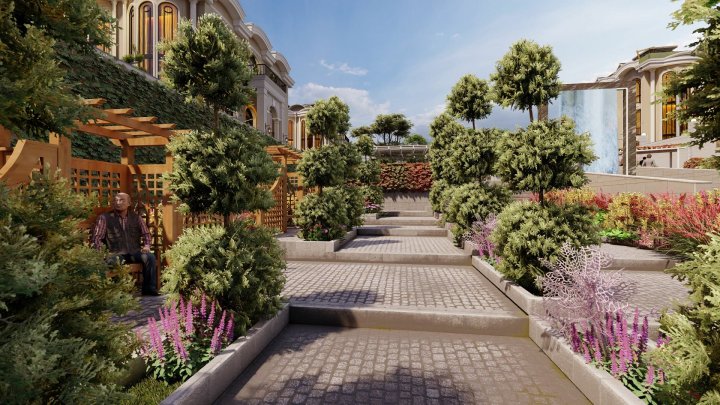 Arkitektonisk betagende villaer i Ekinoba