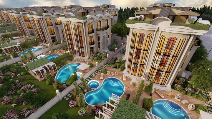 Arkitektonisk betagende villaer i Ekinoba