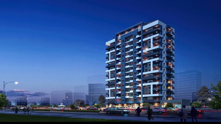 Mezitli, Mersin'de Şehir ve Deniz Manzaralı 3+1 Daire