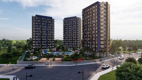 City Center Apartments with Pool and Sea View in Mezitli, Mersin