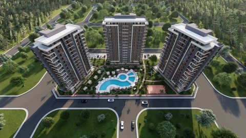 City Center Apartments with Pool and Sea View in Mezitli, Mersin