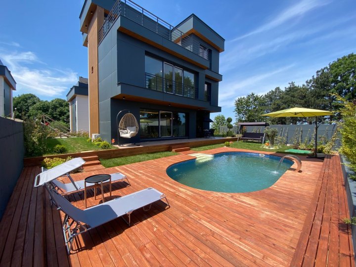 Naturudsigt Villa i Sile, Istanbul med statsborgerskab og havudsigt