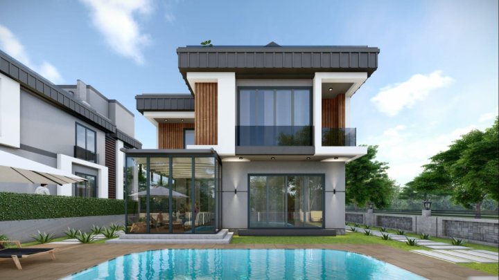 Sea View Villa i Beylikduzu, Istanbul med privat pool og 7 soveværelser til salg