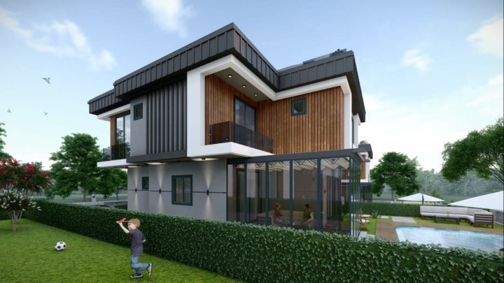 Sea View Villa i Beylikduzu, Istanbul med privat pool og 7 soveværelser til salg