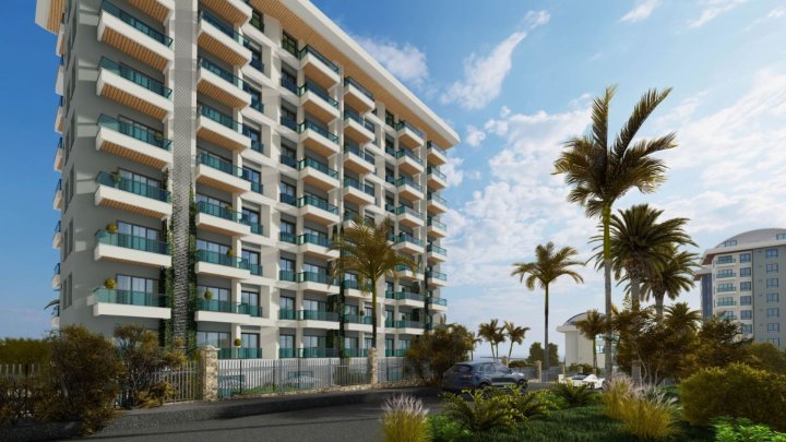 Nieruchomość na sprzedaż w Mahmutlar, Alanya: 1, 2, 3 pokojowe apartamenty z basenem i siłownią