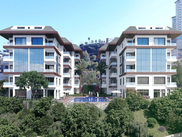 Alanya Kargıcak'ta Deniz Manzaralı 1+1,2+1 ve 3+1 Daireler