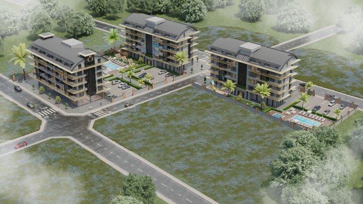 Alanya Kargıcak'ta Havuzlu, Denize Yakın 1+1,2+1 ve 3+1 Satılık Daireler