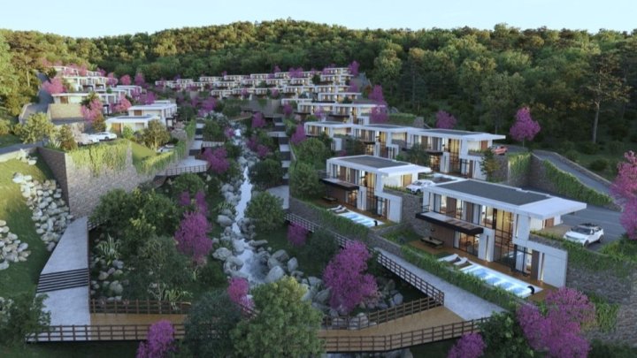 Villas familiales incroyablement modernes à Bodrum, Mugla