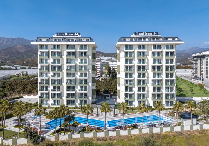 Demirtaş Alanya'da Satılık Yüzme Havuzlu 1+1 ve 2+1 Satılık Daireler 