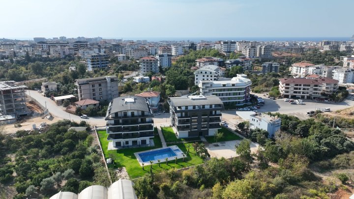 Na sprzedaż: Apartamenty z widokiem na przyrodę w dzielnicy Oba w Alanyi z basenem