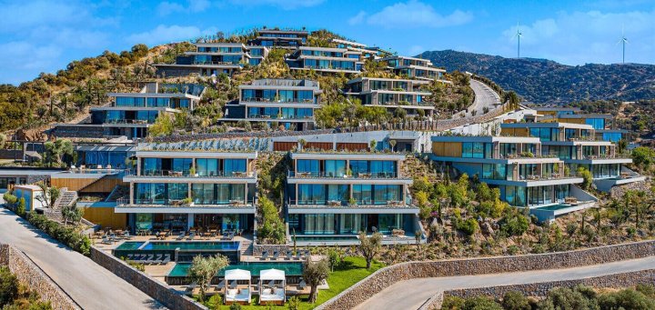 Villas privées de quatre chambres situées à Bodrum, Mugla