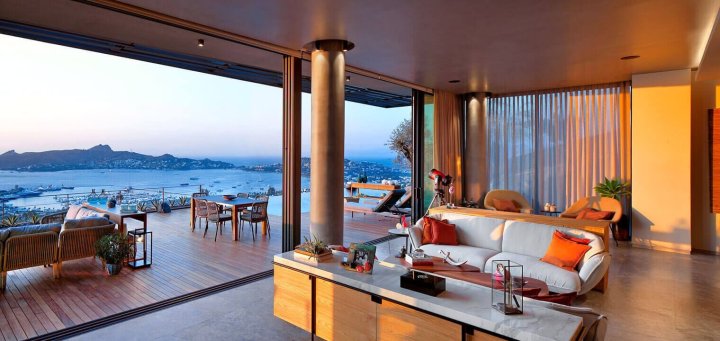 Villas privées de quatre chambres situées à Bodrum, Mugla