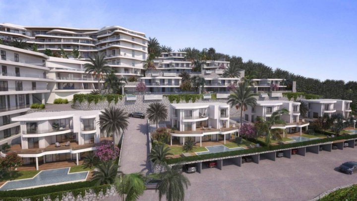 Complexe en bord de mer avec une vue imprenable à Bodrum