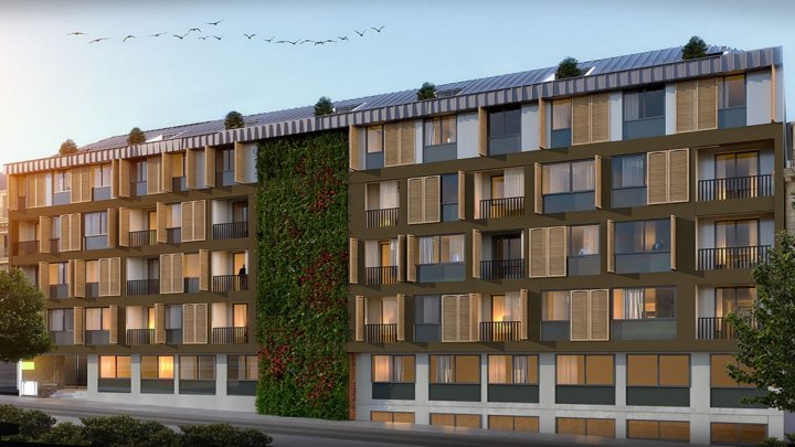 Апартамент дар Бейоғлу Истанбул: 1, 2, 3 хобаги барои фурӯш бо шаҳрӣ ва дастрасӣ ба маркази шаҳр