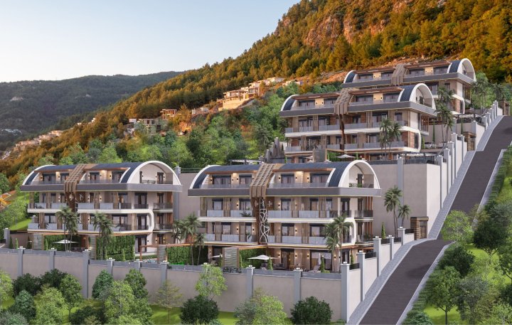For Sale: 4-6 Bedroom Apartments in Alanya with Private Pool and Sea View