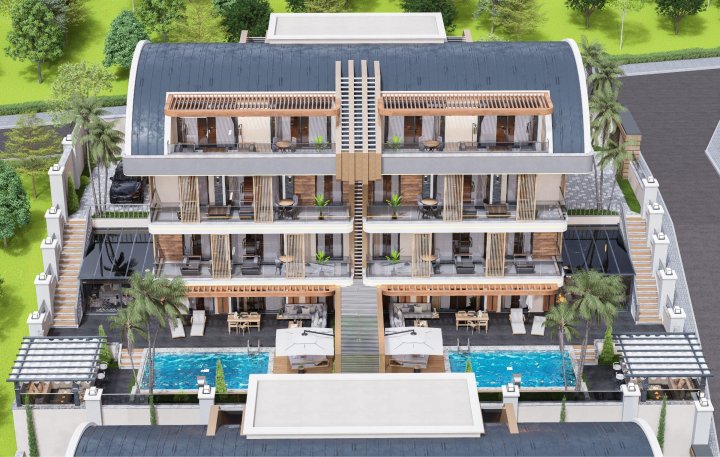 For Sale: 4-6 Bedroom Apartments in Alanya with Private Pool and Sea View