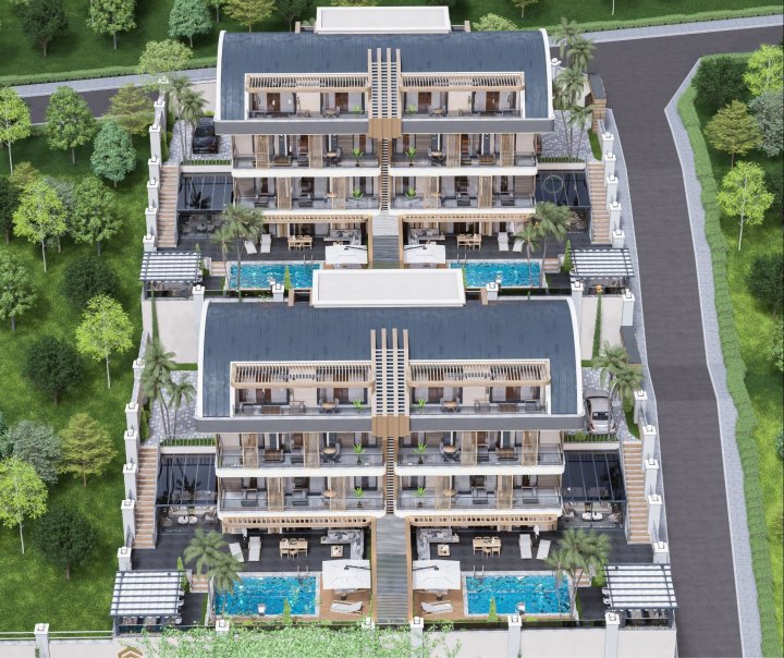 For Sale: 4-6 Bedroom Apartments in Alanya with Private Pool and Sea View