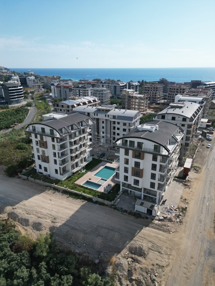 Kargıcak, Alanya'da Havuzlu 1+1 Satılık Daire