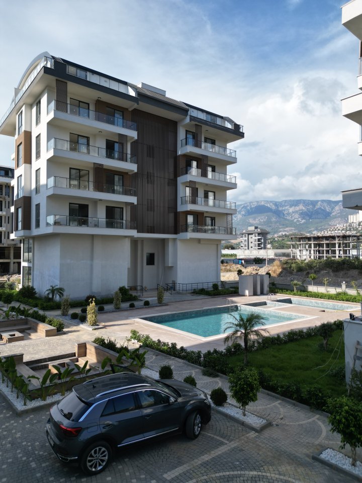 Kargıcak, Alanya'da Havuzlu 1+1 Satılık Daire