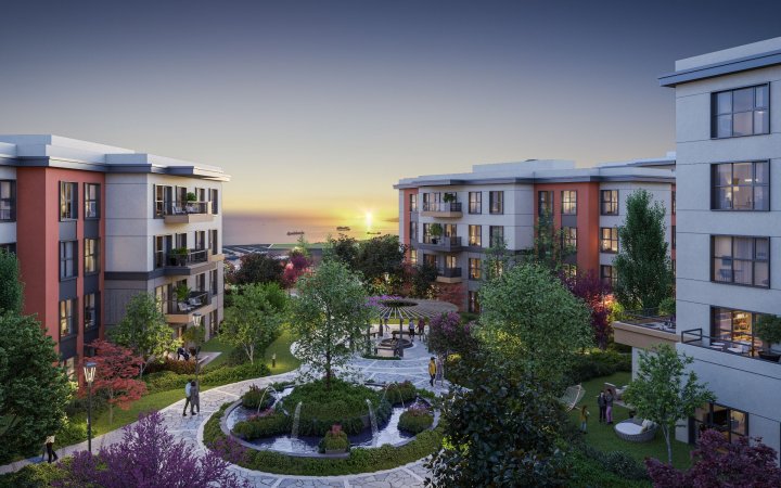 Explore Istanbul : Appartements à Pendik avec vue sur la mer, sécurité, et de 2 à 4 chambres