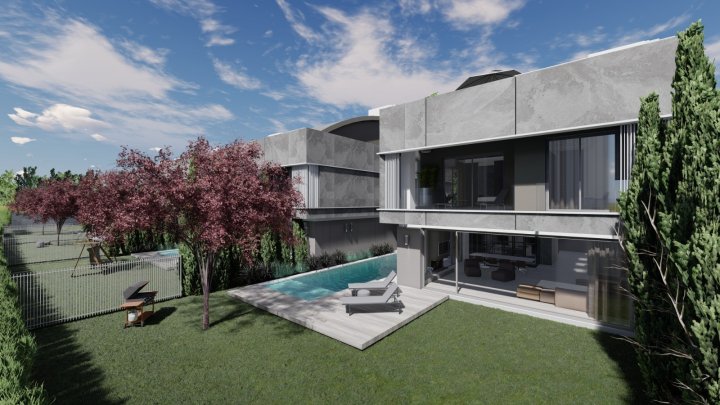 Spacious five-bedroom luxurious villas in Antalya