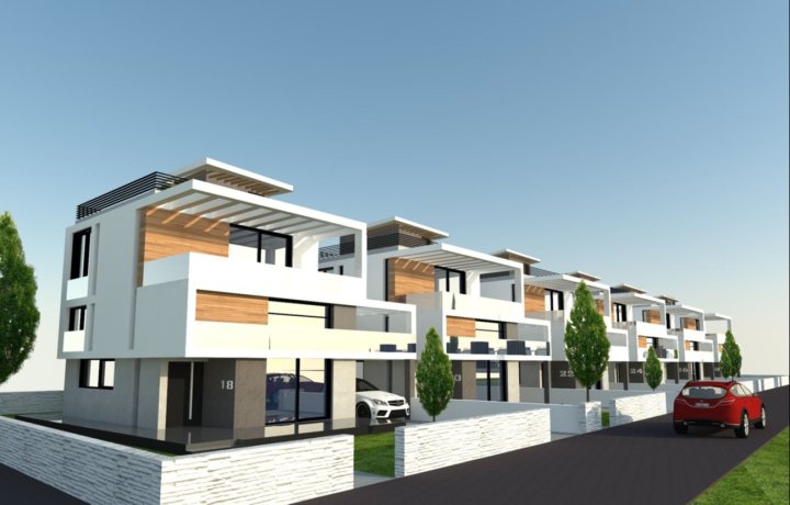 Kıbrıs Girne'de Şık Tasarımlı Geniş Sahil Villaları