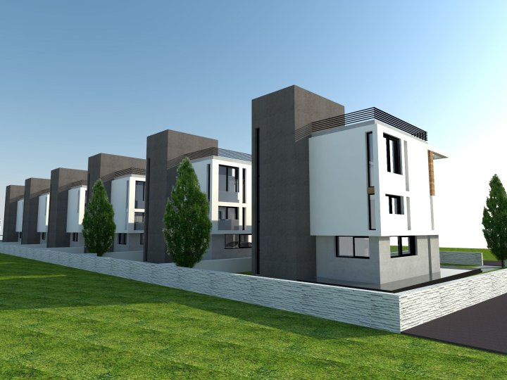 Kıbrıs Girne'de Şık Tasarımlı Geniş Sahil Villaları