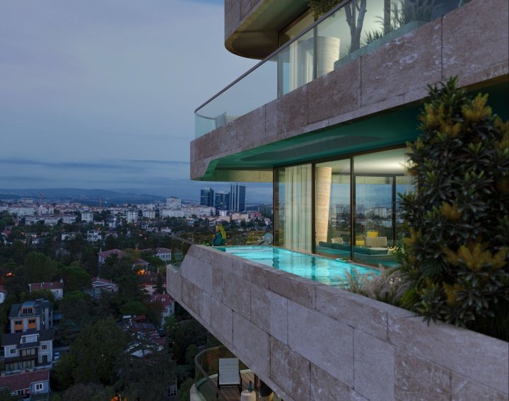 Till salu: Besiktas 3-rumslägenhet med turkiskt bad och stadsgyn