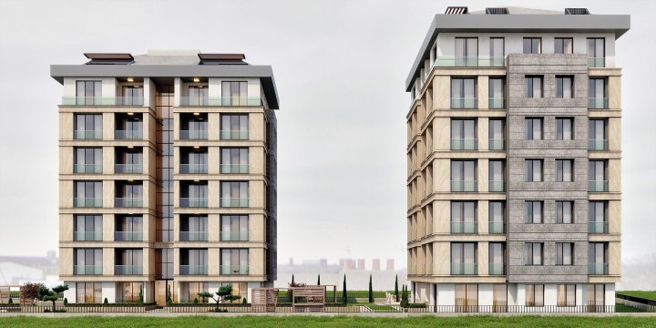 Esenyurt-lejlighed med indendørs parkering, 4 soveværelser til salg