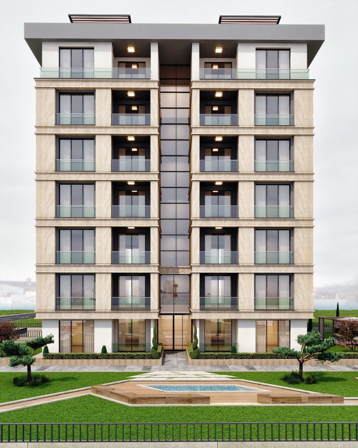 Esenyurt-lejlighed med indendørs parkering, 4 soveværelser til salg