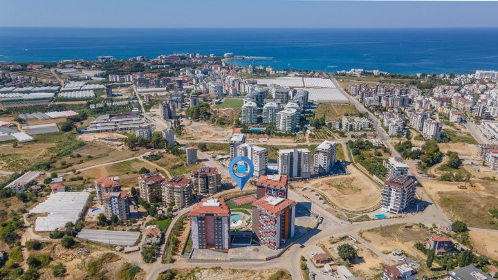 Appartement à vendre à Avsallar, Alanya avec piscine et cinéma, 4-5 chambres