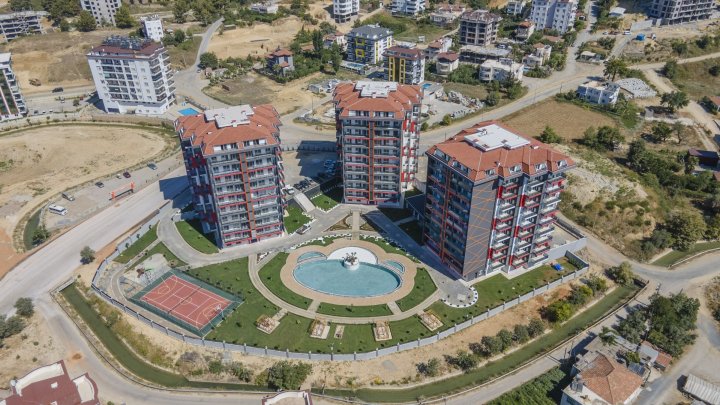 Appartement à vendre à Avsallar, Alanya avec piscine et cinéma, 4-5 chambres