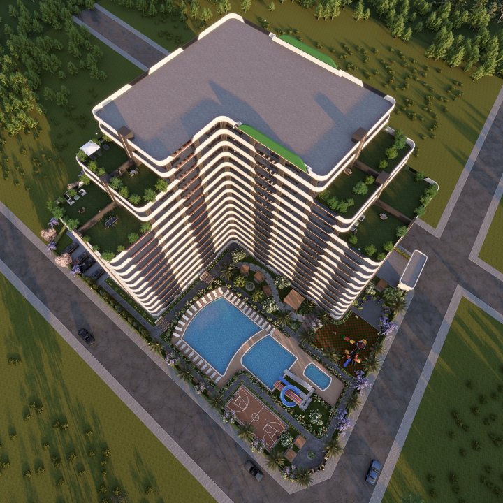 Apartmani Mersin Erdemli Arpacbahsis na prodaju: 1 � 2 spavaće sobe, 400m od plaže