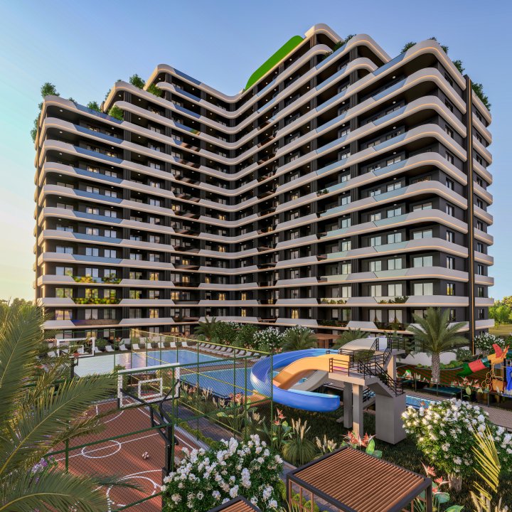 Apartmani Mersin Erdemli Arpacbahsis na prodaju: 1 � 2 spavaće sobe, 400m od plaže